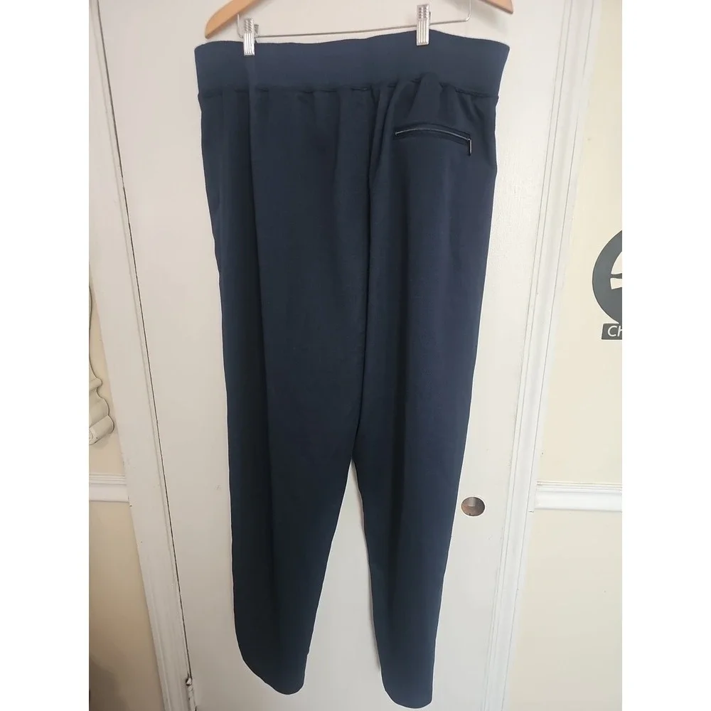 Nike Men's  Woven Basketball Sweat Pants 178268 Navy XXL. Zip Leg